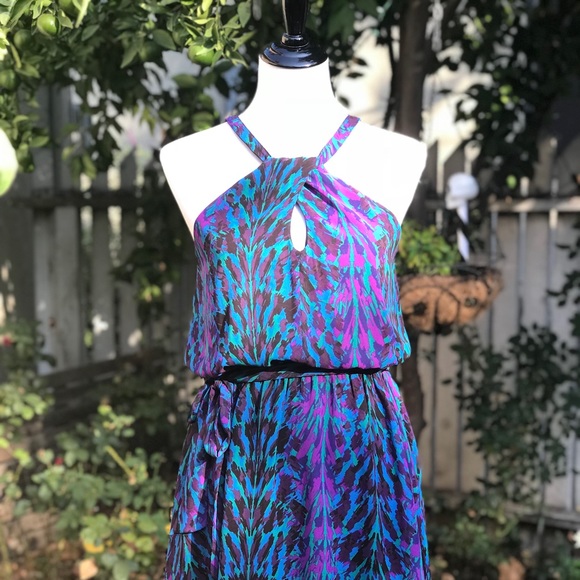 Express Dresses & Skirts - Express High Collar Keyhole Halter Dress